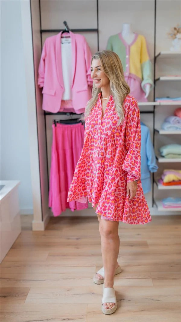 Tunika Kleid in Leo Optik