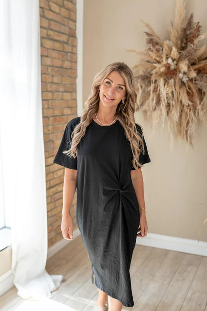 Shirtkleid mit Knoten