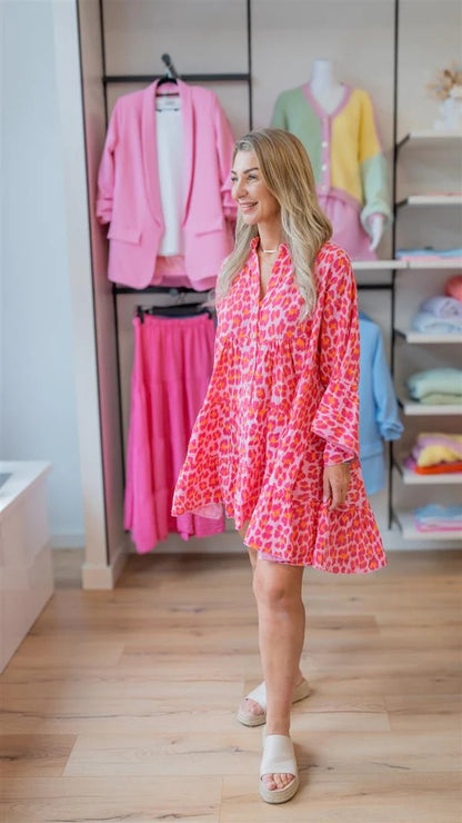 Tunika Kleid in Leo Optik