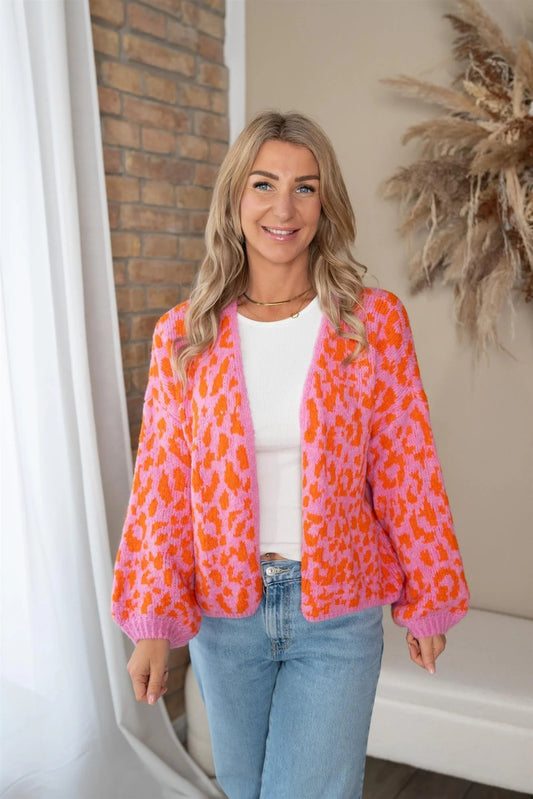 Cardigan kurz Leomuster