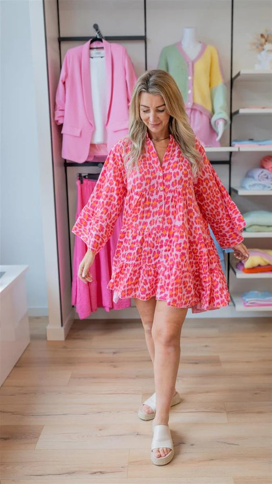 Tunika Kleid in Leo Optik