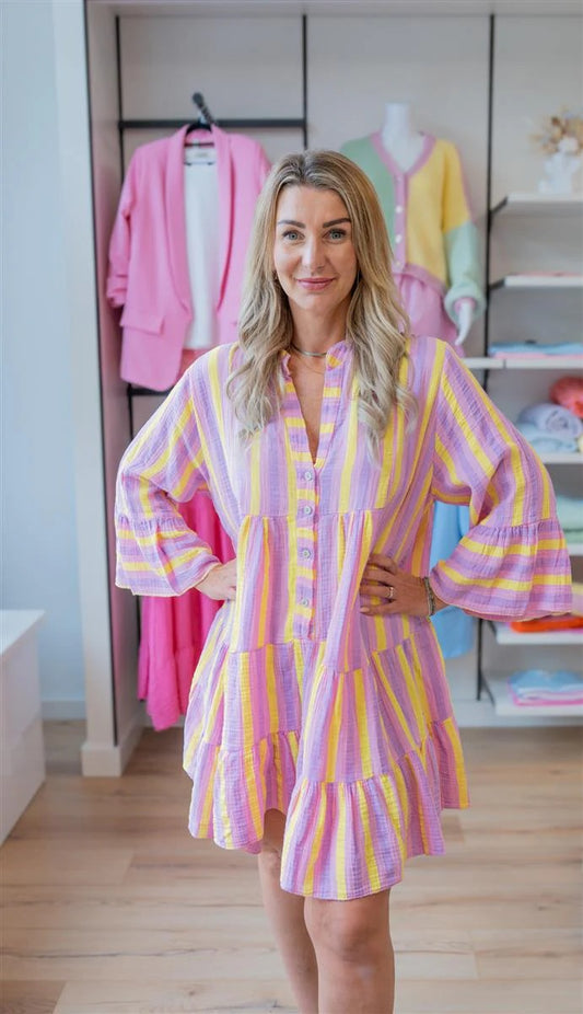 Tunika Kleid gemustert